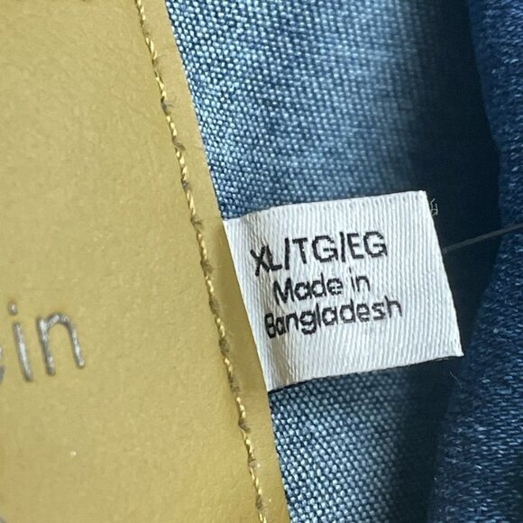 Calvin Klein Womens XL Denim Jacket Classic Style d0177 - Picture 4 of 9